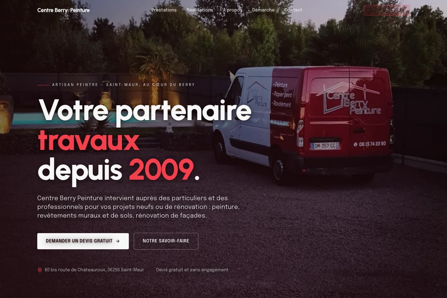 Site Centre Berry Peinture