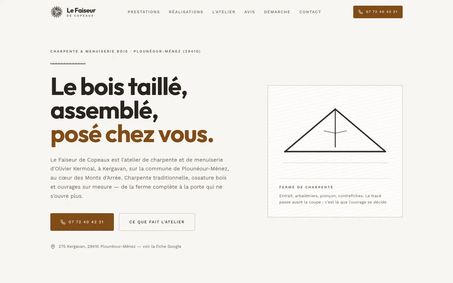 Site Le Faiseur de Copeaux